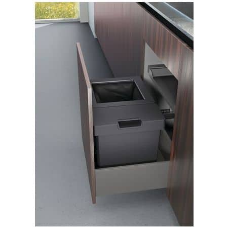 Poubelle OEKO à poser dans tiroir pour LEGRABOX avec couvercle coulissant Pour meuble de 600 mm 200.1669.43 PEKA
