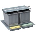 Poubelle de tiroir pour TANDEMBOX avec couvercle basculant Pour meuble de 600 mm 6921GS1 GOLLINUCCI
