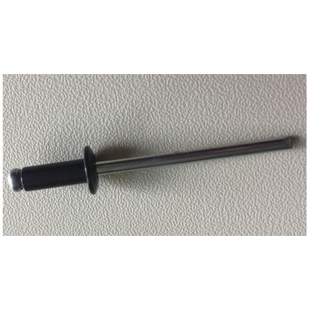 Rivet multi-serrage aluminium / acier tête plate Tête laquée brun RAL 8019 10700040100-37-1 HONSEL