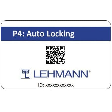 Cartes de programmation pour serrure électronique Captura Carte auto-locking 051250034 LEHMANN