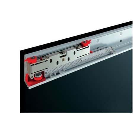 Ferrure Magic 2 coulissante pour 1 porte bois Largeur porte 1 100 mm charge 80 kg MAGIC2/1100