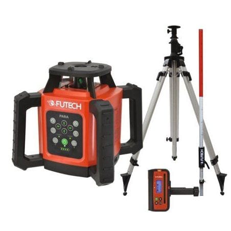 Niveau laser rotatif PARA VERT horizontal et vertical + Trépied + Canne  052.02G.50-P FUTECH