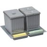 Poubelle de tiroir pour TANDEMBOX avec couvercle Pour meuble de 600 mm 6913GS1 GOLLINUCCI