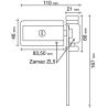 Verrou pour fenêtre Modèle pour fenêtre battante s'entrouvrant n°6880 TR6SMV 6880 SOCONA