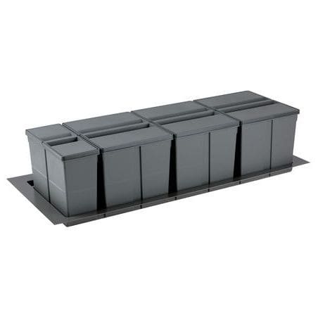 Poubelle de tiroir grande capacité 9XL Pour meuble de 1 200 mm 9XLBASE1200A GOLLINUCCI