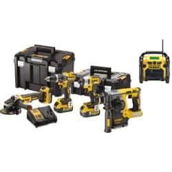 Lot 4 outils 18 V + radio...