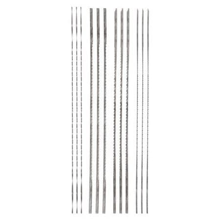 Assortiment de 12 lames à chantourner Coupe droite et toute direction 2849.12 LEMAN