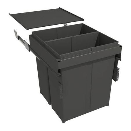 Poubelle suspendue grande capacité EVO Pour meuble de 500 mm 6580EVN450C GOLLINUCCI