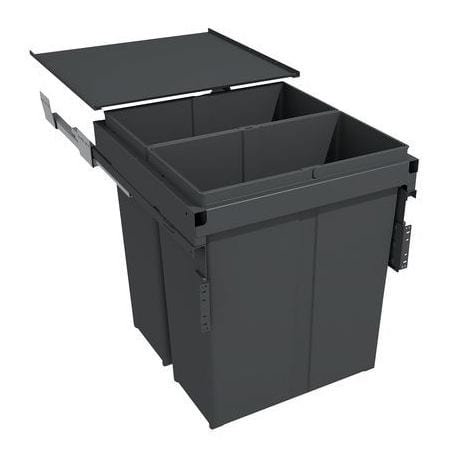 Poubelle suspendue grande capacité EVO Pour meuble de 500 mm 6580EVG450C GOLLINUCCI