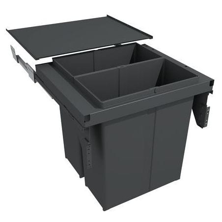 Poubelle suspendue grande capacité EVO Pour meuble de 600 mm 6580EVG460C GOLLINUCCI