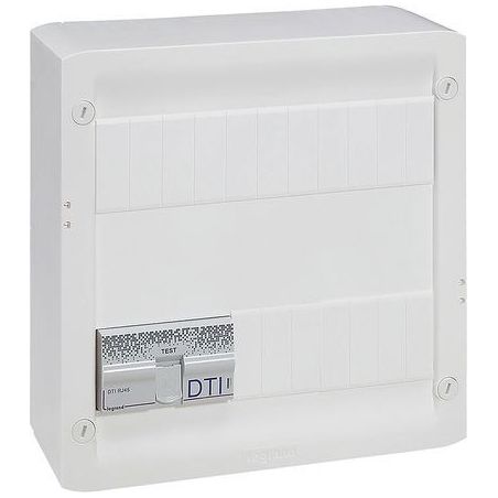 Coffret de communication Basique avec brassage 4 prises 2 sorties 413218 LEGRAND