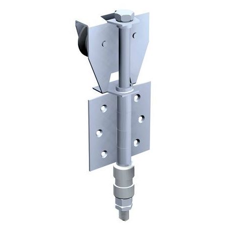 Monture à galet à déplacement latéral BOB 50 Fixation sur plat MANTION