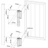 Ferme-porte hydraulique Mammoth Modèle Mammoth 200 MAMMOTH-HD-ZILV LOCINOX