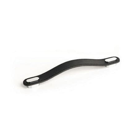 Poignée Oblong 0507 cuir Cuir noir / pastille chromée 0507160P9901 VIEFE