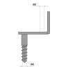 Battement de persienne coudé à visser Inox 316 S903620 TORBEL INDUSTRIE