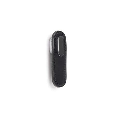Bouton Oblong 0507 cuir Cuir noir / pastille chromée 0507070P9901 VIEFE