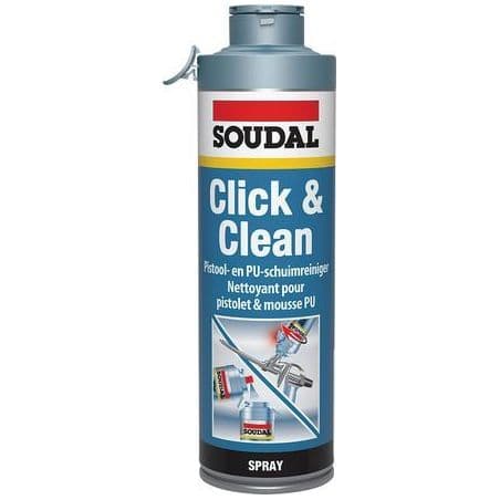 Nettoyant mousse polyuréthane Click & Clean Carton 103357 X12 SOUDAL