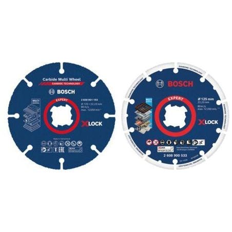 Kit tronçonnage multi-matériaux / 2 disques X-LOCK  061599761M BOSCH