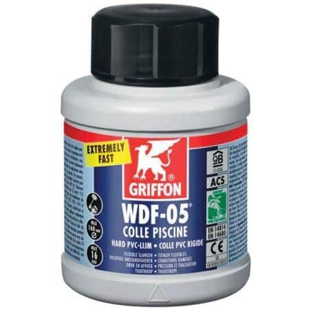 Colle en gel bleue pour pvc semi rigide Griffon