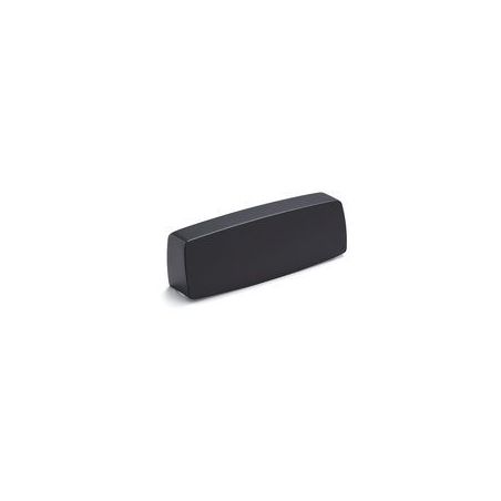Poignée coquille Straight zamak Noir mat laqué 11.4169.12 METAKOR