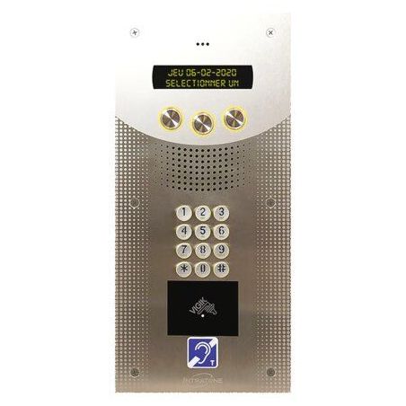 Interphone vidéo PMR à boutons pose en saillie 06-0157 INTRATONE