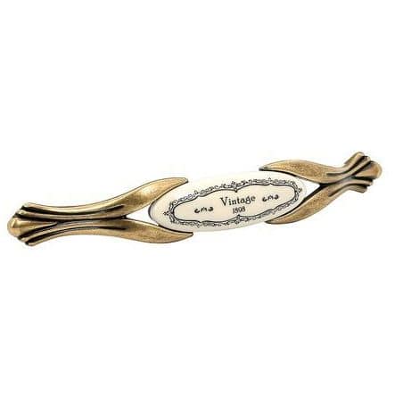 Poignée Vintage porcelaine Bronze antique Florence M94.01.Q3.D1G