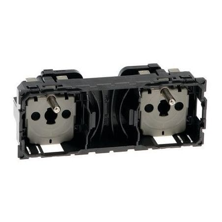 Prise de courant pré-câblée Céliane Double 2P+T 067124 LEGRAND