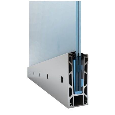 Profil garde-corps ERP Pour pose nez de dalle 1150.250.20 GCD
