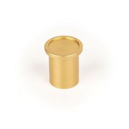 Bouton Round aluminium Laiton foncé brossé 0499025L291 VIEFE
