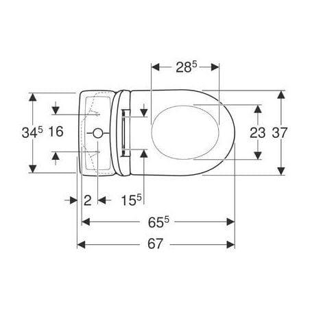 Pack WC au sol GEBERIT RENOVA COMFORT 501.849.01.1 GEBERIT