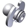 Clip mâle gamme low profile (lp) LP-M8A LP-M8A FASTMOUNT