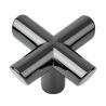 Bouton EQUIS zamak Chrome noir brillant 0614040Z03 VIEFE