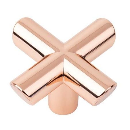 Bouton EQUIS zamak Cuivre poli brillant 0614040Z06 VIEFE