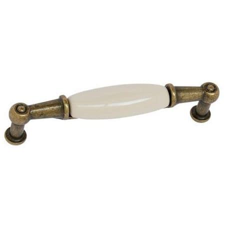 Poignée zamak porcelaine Bronze / ivoire M01.01.00.04