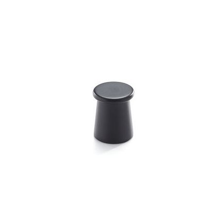 Bouton Buffer zamak Noir mat laqué 11.4168.12 METAKOR