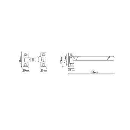 Entrebâilleur de fenêtre polycarbonate G21LM SOCONA