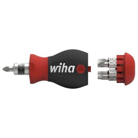 Tournevis Stubby + 7 embouts réversibles 43613 WIHA