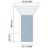 Borne extérieure solaire Encastrable 492100 ARTLUX