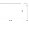Planche à découper pour profil SYSTEMA F0006000027