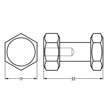 Patère design Bolt Patère design Bolt-S X002.01-18