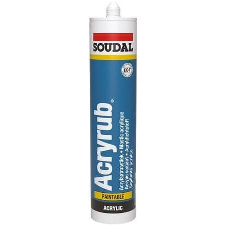 Mastic acrylique Acryrub Noir X24 SOUDAL 102601