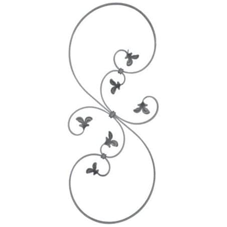 Barreau décoratif Volute de remplissage 05.142