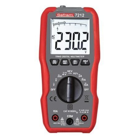Multimètre AC-DC 600V SEFRAM7212 Sefram