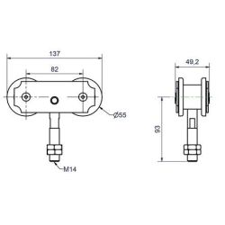 Monture pivotante 663 NULL...