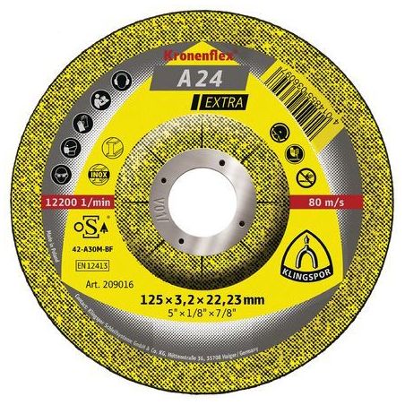 Disque à tronçonner A24 extra pour métal  KLINGSPOR