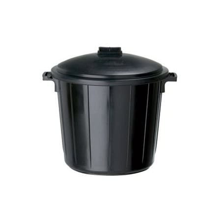 Poubelle en plastique de 80 litres avec son couvercle