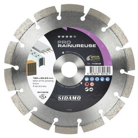 Disque diamant pro rainureuse  SIDAMO