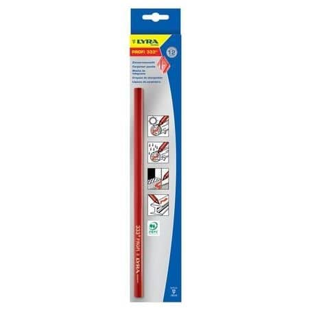 Crayon de charpentier rouge  LYRA