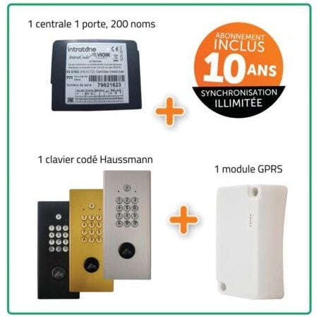 Clavier à code Haussmann + lecteur Vigik  INTRATONE