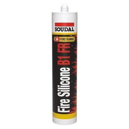 Mastic silicone résistant au feu fire silicone B1-FR Cartouche  SOUDAL